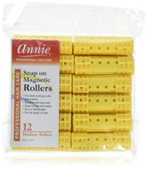 Annie Snap-On Magnetic Roller with locking hood close-up for secure overnight curl sets.