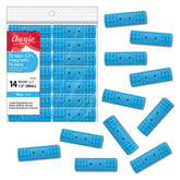 Annie Snap-On rollers blue pack for secure, pin-free styling