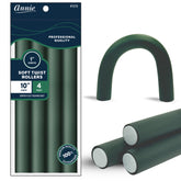 Annie Soft Twist Roller Set in green 1in diameter for heatless curls