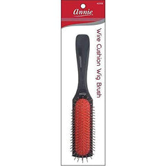 Annie Wire Cushion Wig Brush cushioned head minimizes tugging on fibers.