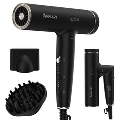 ANNLARY Hair Dryer showcases its high-speed motor delivering fast drying and moisture retention.