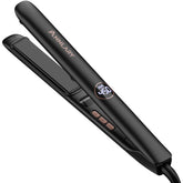 ANNLARY 1-inch flat iron close-up shows titanium ceramic plates for a smooth glide.