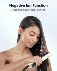Annlary 2-in-1 curler and straightener in action for versatile looks