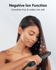ANNLARY titanium ceramic plates glide smoothly to minimize frizz and boost shine