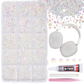 AnoleAir 12000-piece clear AB rhinestones for tumblers and crafts with lasting shine.