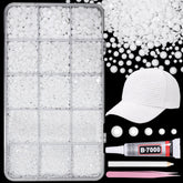 AnoleAir 12000pc white rhinestones kit for dazzling DIY crafts, ideal for tumblers and jewelry.