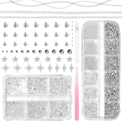 Anower silver pearls nails, elegant pearl accents for chic DIY manicure