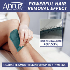 ANRUZ wax beads in rose, jasmine, lavender for gentle skin.