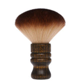 Anself large neck duster brush with wooden handle for precise neck and hairline cleanups.