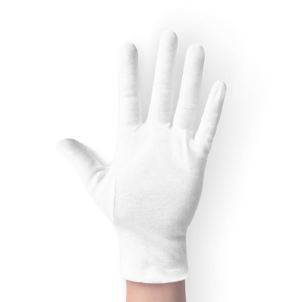 ANSMIO cotton gloves two-pairs pack, soft nighttime skin care.