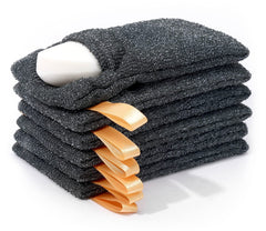 Antimbee bolsa exfoliante de jabón seis-paquetes para ducha, exfolia suavemente.