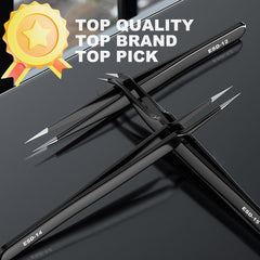 Antonki slant-tip tweezers designed for careful grabbing and control.