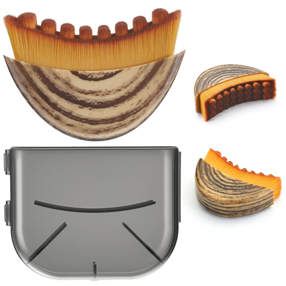 ANUWKS Lymphatic Contour Brush handle for comfortable grip and controlled facial sculpting.