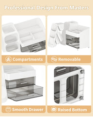 Anylady vanity organizer with elevated base enhances visibility and airflow on a dresser.