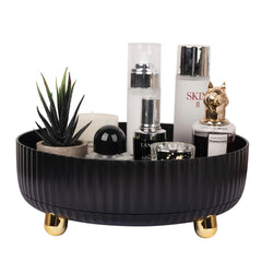 Anyoifax makeup organizer 360° rotation for easy access to cosmetics.