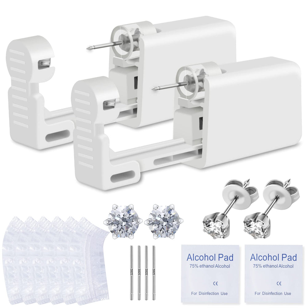 Anzero kit perforación de oreja desechable sin dolor para uso en casa
