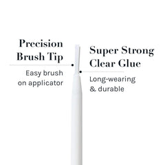 AOA Studio lash adhesive brush-applicator for precise application.