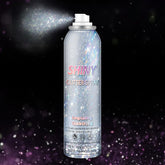 AOAZXBB body glitter spray on skin for holographic shine at festivals.