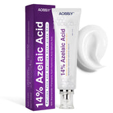 AOBBIY Azelaic acid cream face jar closeup for calm, clear skin