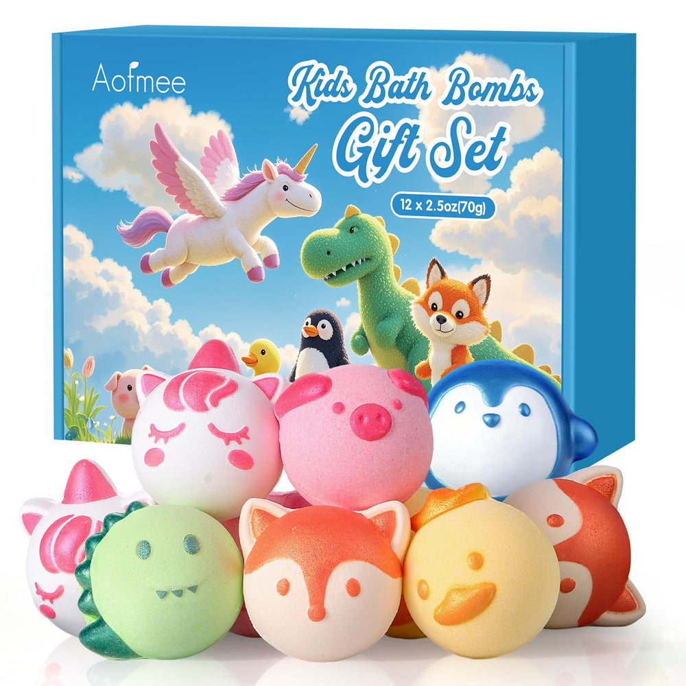 Bomba de baño Aofmee con diseño de oso; espuma y color para juego acuático.