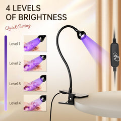 AORAEM Gooseneck lamp bends 360 degrees for versatile placement
