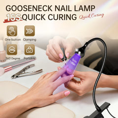 AORAEM Nail Lamp clamp-secure design supports stable sessions