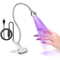 AORAEM U V Nail Lamp silver front view for precise gel curing at home.
