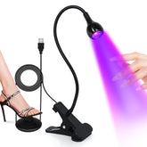 AORAEM UV LED Nail Lamp with foot switch for convenient hands-free curing on gel nails.