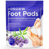 Parches AOSORW para pies con lavanda y vinagre de bambú, ideal para relajación nocturna