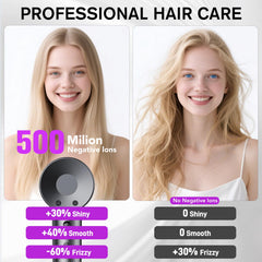 Aowoka hair dryer with magnetic diffuser attached delivering balanced curls and reduced frizz.