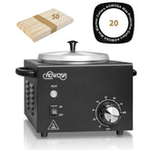 AOWOSA professional wax warmer in black for salon-grade waxing