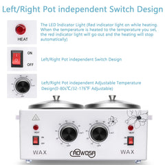 AOWOSA removable pot liner simplifies cleaning between clients.