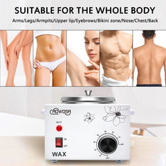 AOWOSA wax warmer featuring non-slip feet for stable heating