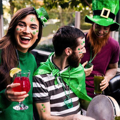 AOYOO St Patrick's Day tattoos, parade-ready on arms or faces.