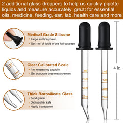 AOZITA leakproof dark amber bottles protect contents from light during travel