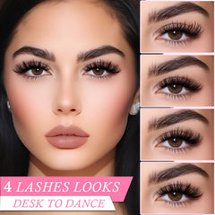 APCYUST Lashes bulk pack 20-pairs for multiple looks.