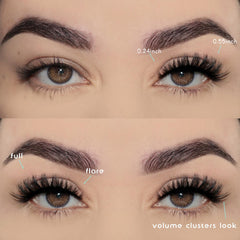 APCYUST Lashes Volume Mink Cat Eye lash band closeup shows ultra-soft, lightweight band.