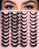 APCYUST wispy cat-eye lashes for voluminous, natural-looking eyes.