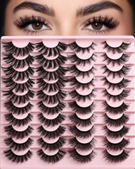 APCYUST wispy cat-eye lashes for voluminous, natural-looking eyes.