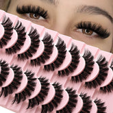 APCYUST Lashes Wispy Cat Eye for enhanced outer corners and subtle lift.