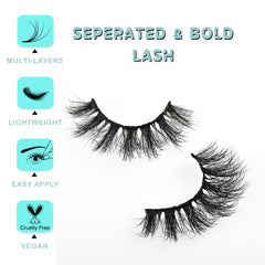 APCYUST Soft-Band Lashes provide secure, comfortable wear throughout the day