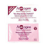 Aphogee Two-Step Protein Treatment bottle demonstrates rebuilding strength for damaged, brittle hair.