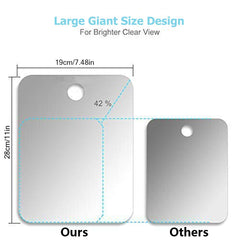 APHUIME fogless mirror anti-fog coating in hot shower visibility.