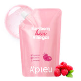 A’PIEU frambuesa vinagre para cabello recarga frasco: reduce residuos y facilita la limpieza capilar.
