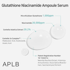 APLB suero en ampolla, textura cremosa para absorción suave.