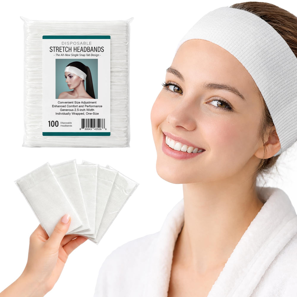 APPEARUS cintas faciales desechables, 100 unidades, higiene individual para tratamientos.