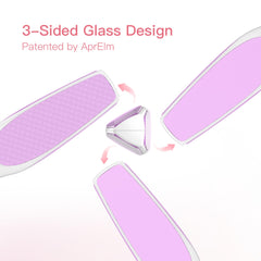 APRELM AprElm nano glass foot file coarse grit close-up for tough calluses