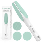 APRELM 3-Sided Nano Glass Foot File turquoise ready for at-home pedicures