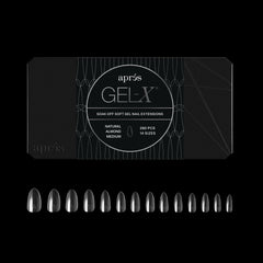 APRÉS Gel-X Almond: caja de tips para un acabado uniforme y duradero.