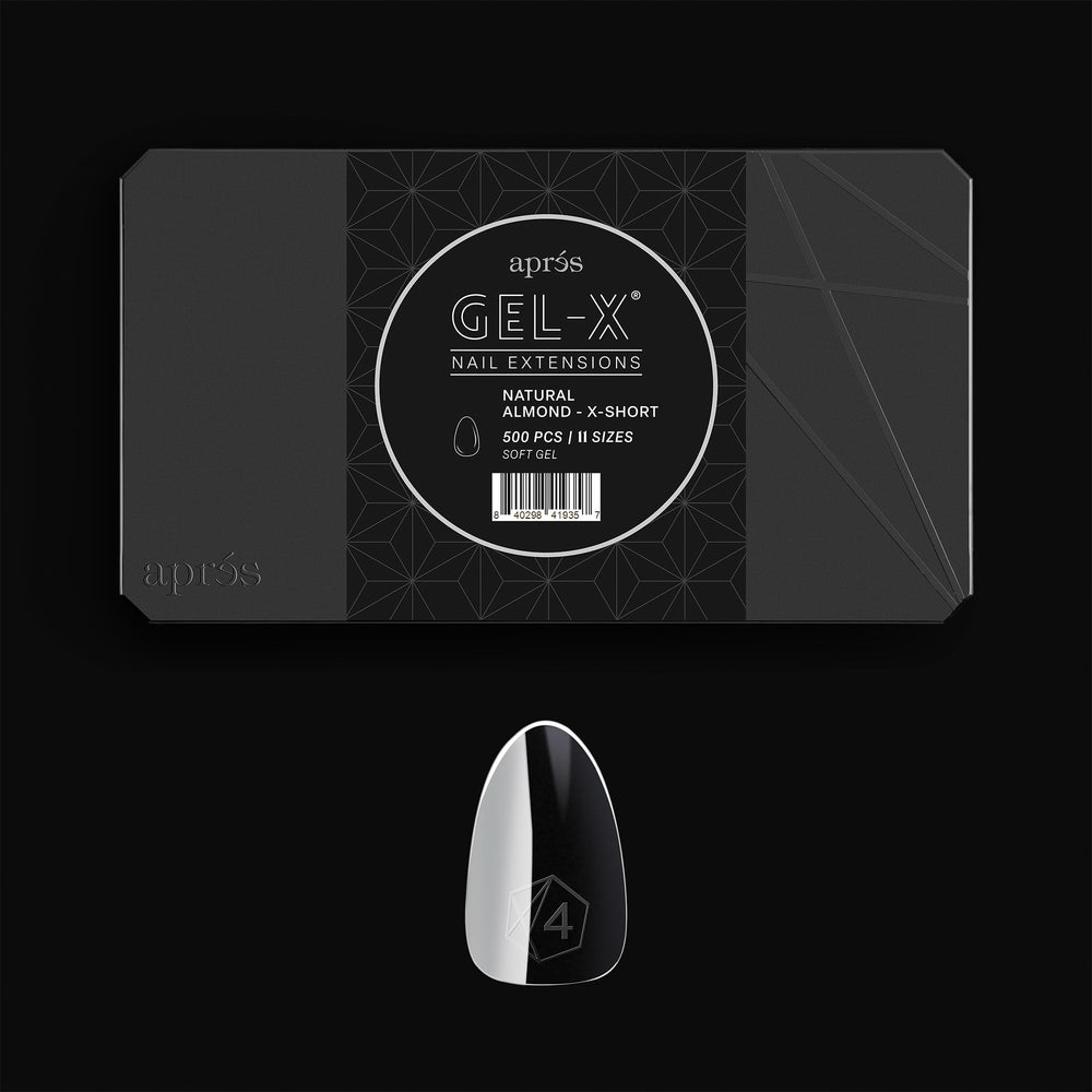 APRÉS Gel-X caja de puntas, conjunto completo para uñas naturales y duraderas.